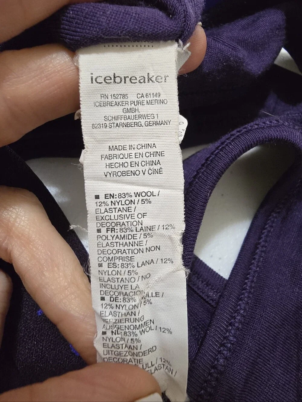 Icebreaker Women's Sprite Racerback Bra Dark Purple XS